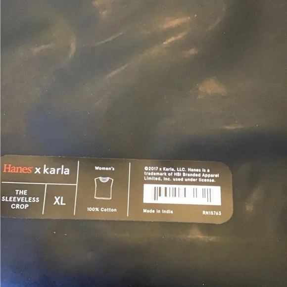 Hanes X Karla “The Sleeveless Crop” Tee (NWT) (Size: XL) - Picture 11 of 11